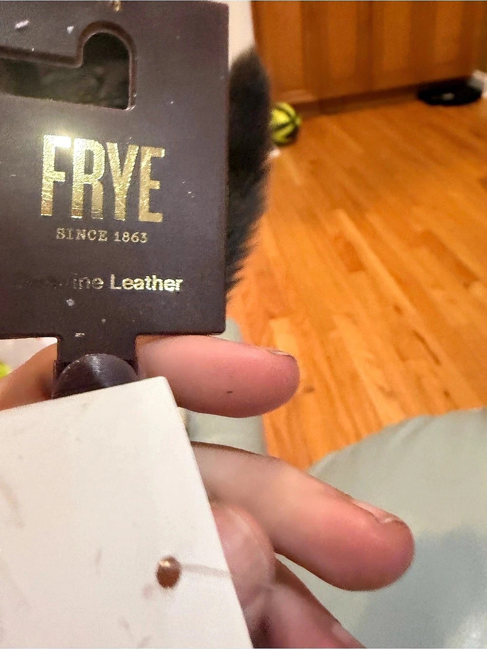 FRYE Genuine Leather Grommet Belt Brown NWT Size M - Picture 6 of 6